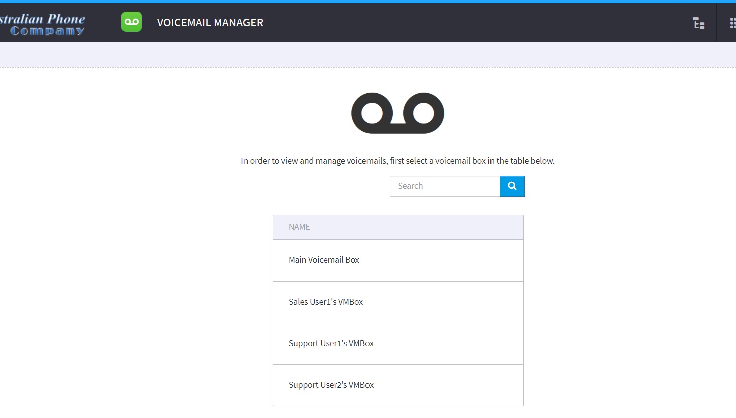 voicemail manager